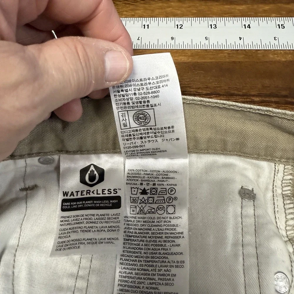 Levis‎ 559 Denim Jeans Men 40x30 Tan Straight Leg 5-Pocket American Classic
